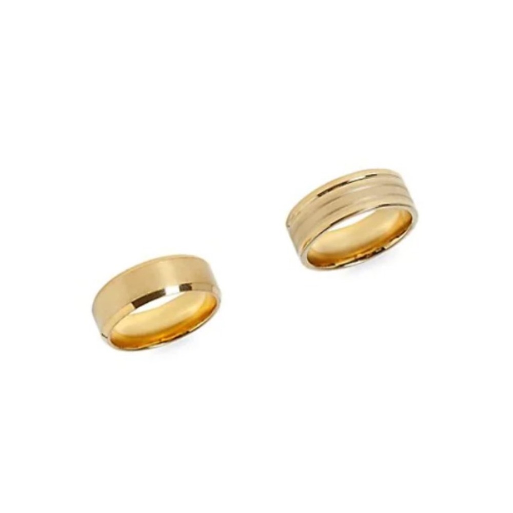 Topman Gold Tone Ring Bands